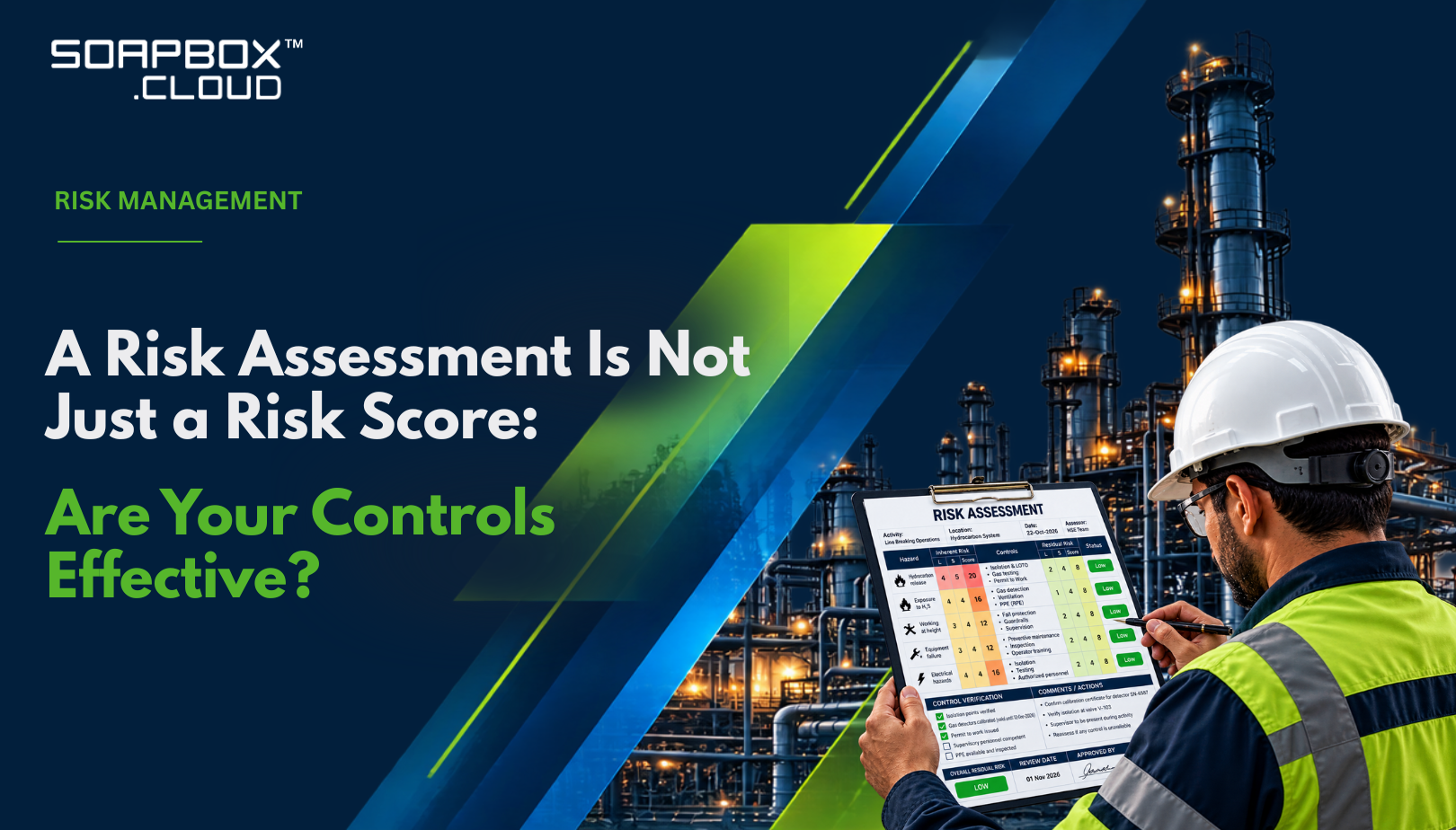 A Risk Score Is Not Proof of Control Effectiveness